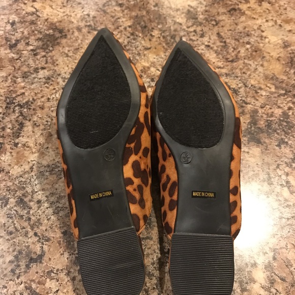 Lulus Brown Joelle Leopard Suede Loafer NWOT - Picture 4 of 4